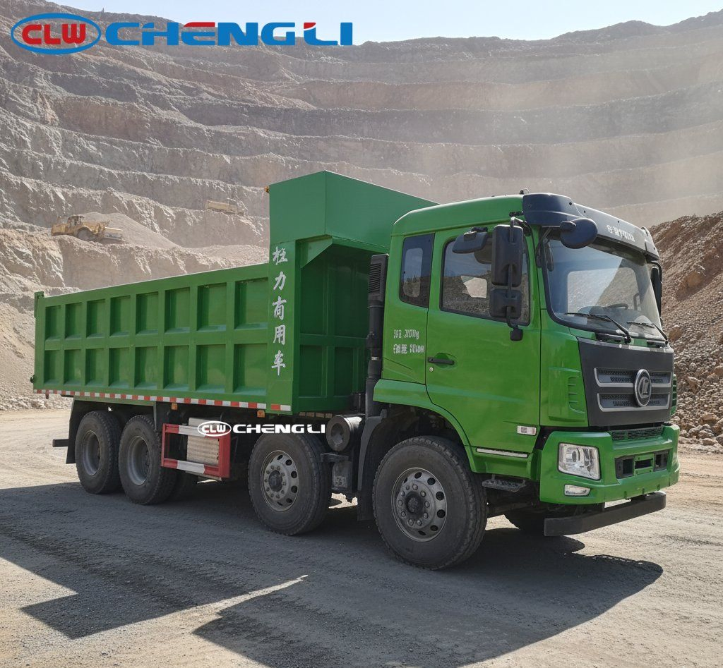 Camión volquete CLW 8×4 con carga útil indicada de 19.720 kg, imagen 4