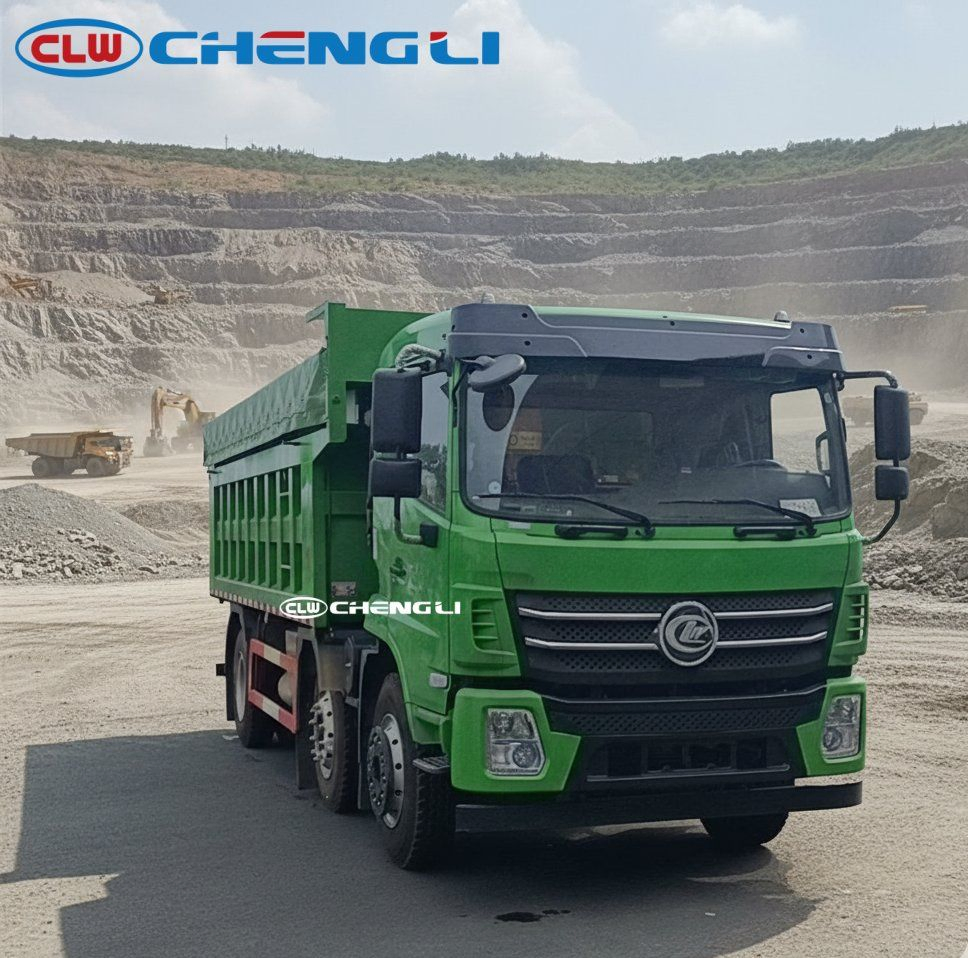 Camión volquete CLW 6×2 con carga útil indicada de 13.490 kg