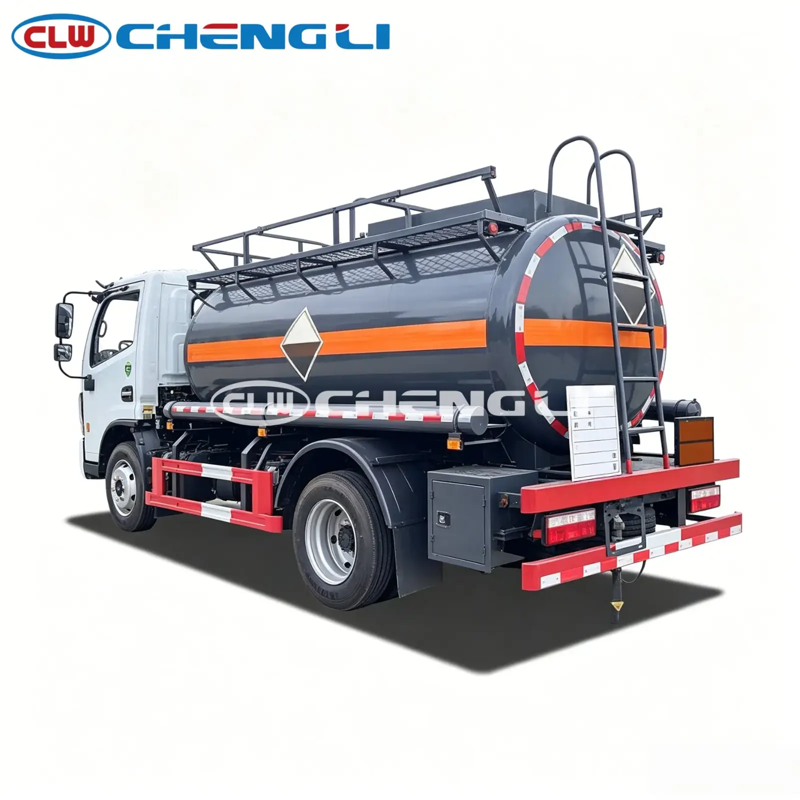 Camión cisterna químico Dongfeng 4×2 de 6,7 m³, vista 4