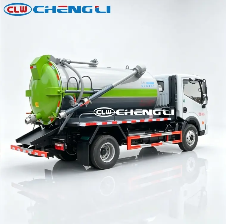 Camión succionador Dongfeng 4×2 de 5 m³ nominales, vista 5