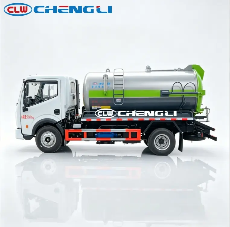 Camión succionador Dongfeng 4×2 de 5 m³ nominales, vista 3