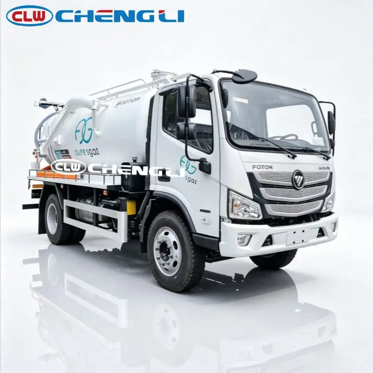 Camión succionador Foton 4×2 de 8 m³ nominales, vista 2