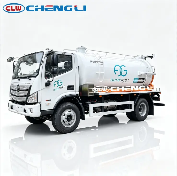 Camión succionador Foton 4×2 de 8 m³ nominales