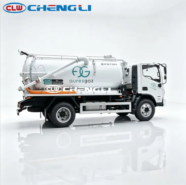 Camión succionador Foton 4×2 de 8 m³ nominales, vista 4