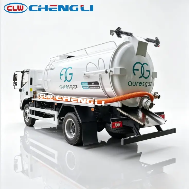 Camión succionador Foton 4×2 de 8 m³ nominales, vista 5