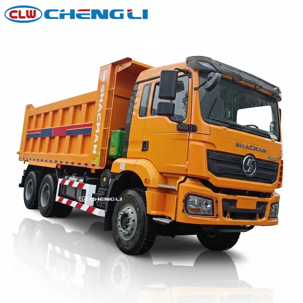 Camión volquete Shacman 6×4 con elevación frontal