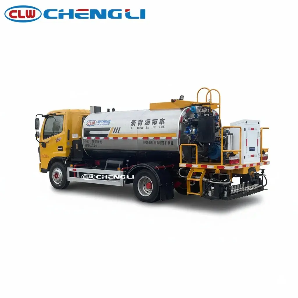 Imprimador de asfalto Dongfeng D6 de 4.500 a 5.000 L, imagen 3