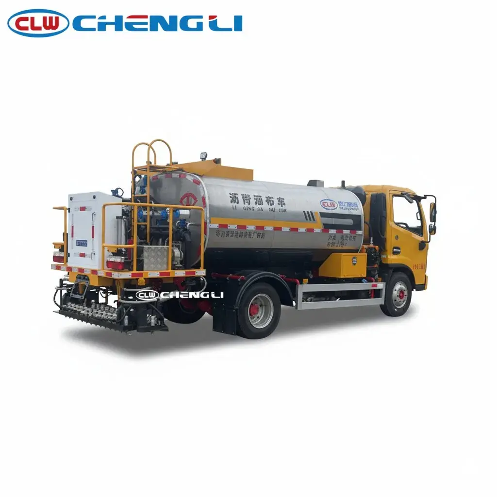 Imprimador de asfalto Dongfeng D6 de 4.500 a 5.000 L, imagen 5